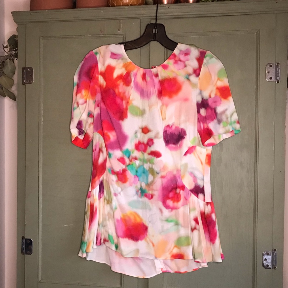 Watercolor Floral Top